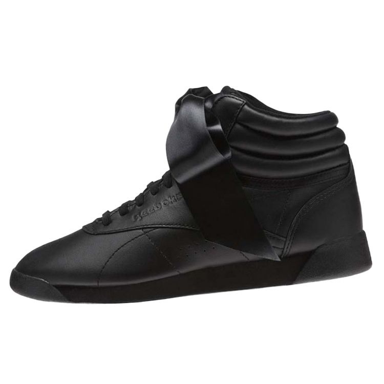 Reebok Freestyle Hi Модные Удобные Высокие Повседневные Кеды для Скейтбординга, Женские Черные CM8904