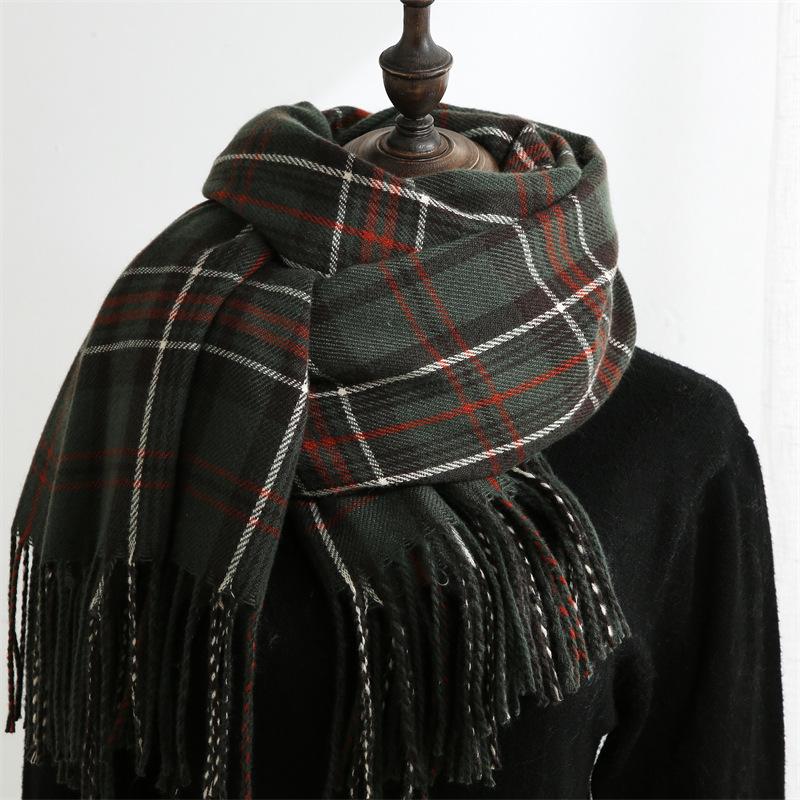 Imitation Cashmere Scarf Women's 2025 New Sweet Medium and Long Scarf Shawl Autumn and Winter Warm Scarf Women