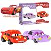 Cars Building Blocks Lightning McQueen Jackson Storm Cartoon Character Toys Sally Carrera Lega For Children Birthday Gifts