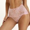 3PCS Ladies Sexy Mesh Panties High-waist Seamless Lace Underwear Briefs Women Knickers Transparent Lingerie