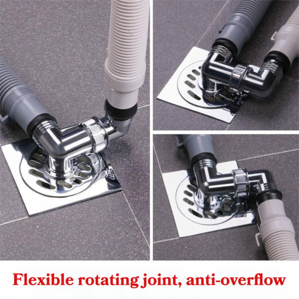 Three-Way Drain Connector Adapter 2-In-1 Universal Drain Adapter Home Laundry Use