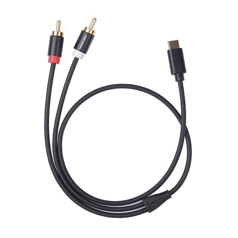 Аудиокабель Vention USB C RCA типа C «папа» на 2 «разъема RCA» для iPhone Sumsung Xiaomi TV