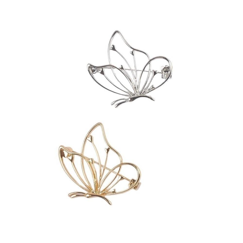Clothes Accessories Hollow Butterfly Brooch Metal Women's Brooch Clothes Decoration