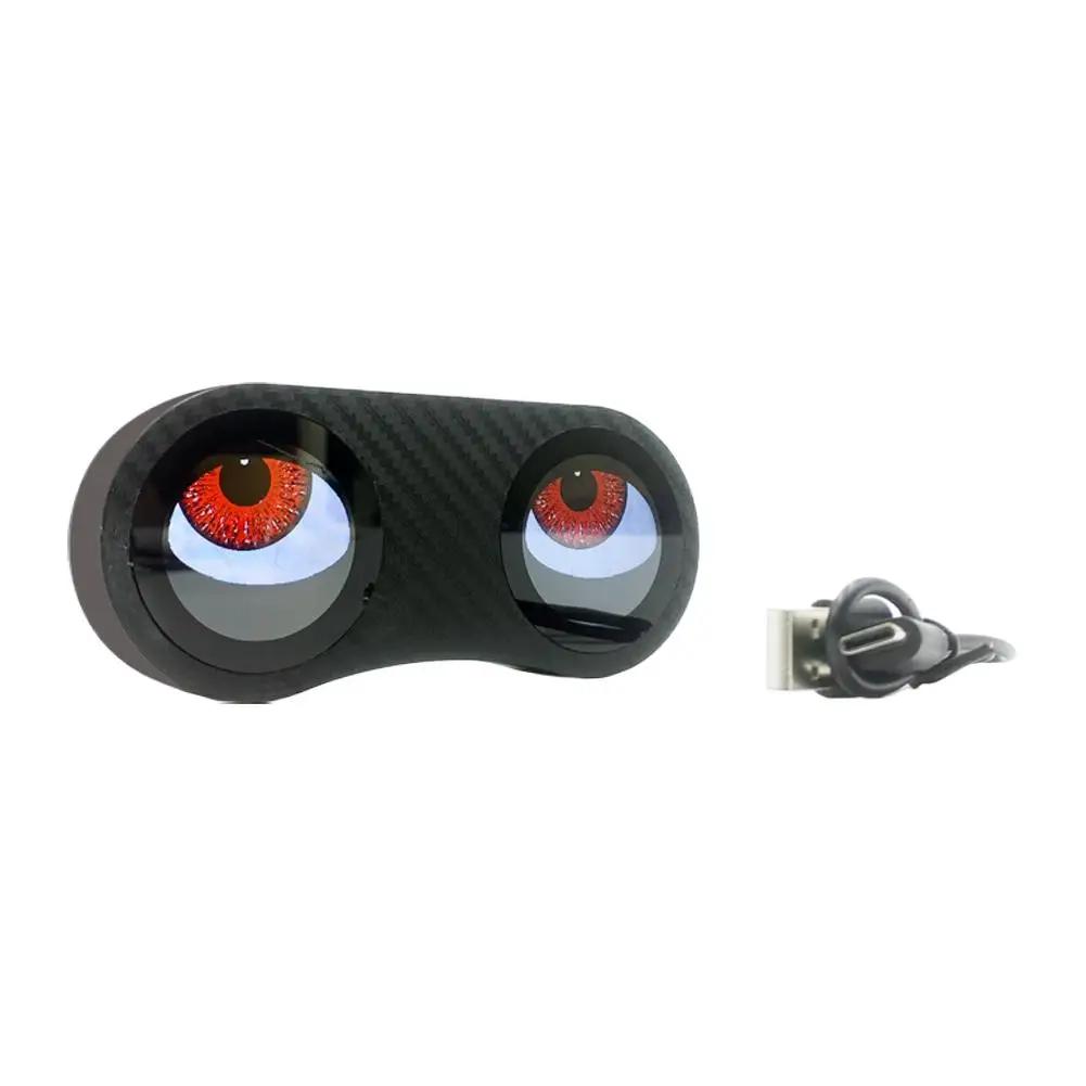 Умный задний фонарь для велосипеда «Дьявольские глаза», водонепроницаемый светодиодный задний фонарь для велосипеда/мотоцикла для ночной езды, с подзарядкой Type-C N6V3