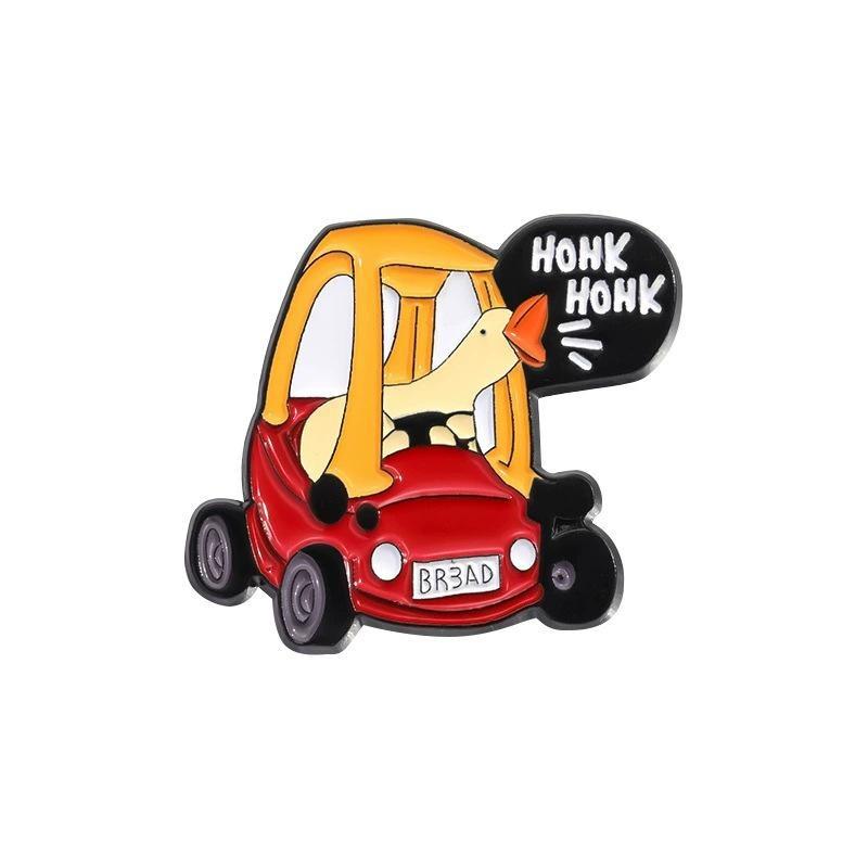 Европейский и американский стиль Набор брошей Большая гусыня Черепаха Динозавр Брошь Воротник Металлический значок