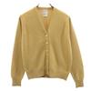 Made In England Long Sleeve V Neck Cardigan 36 Yellow Women Used