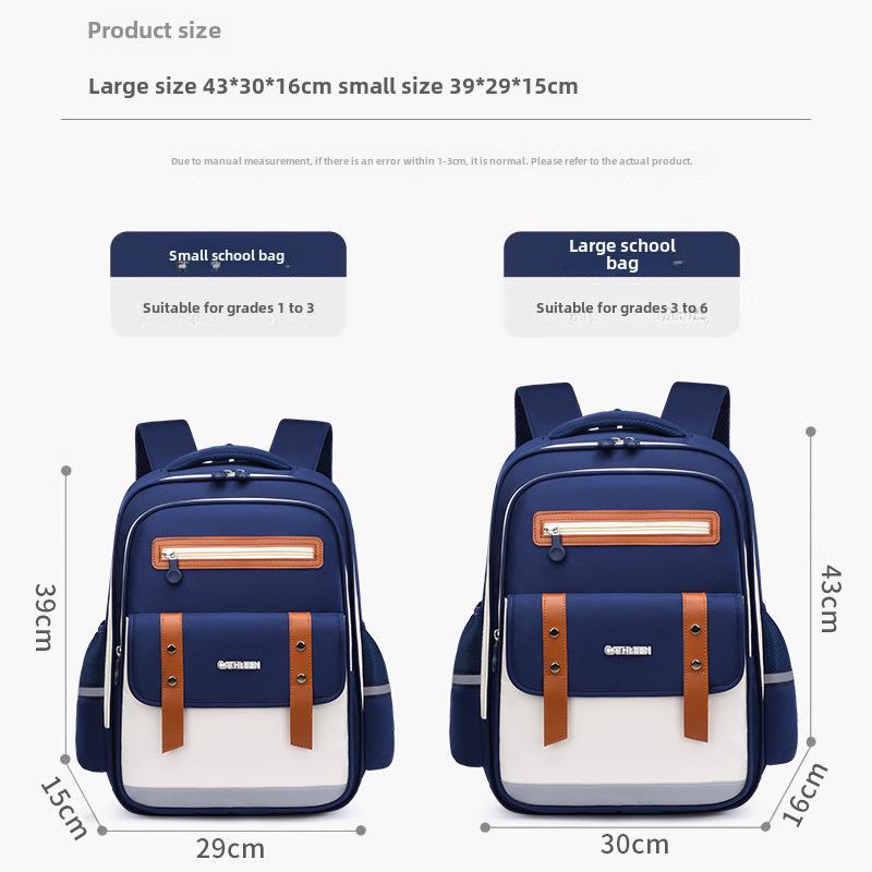 Cloud Schoolbag: Lightweight, Large-Capacity Backpack for Grades 1-6