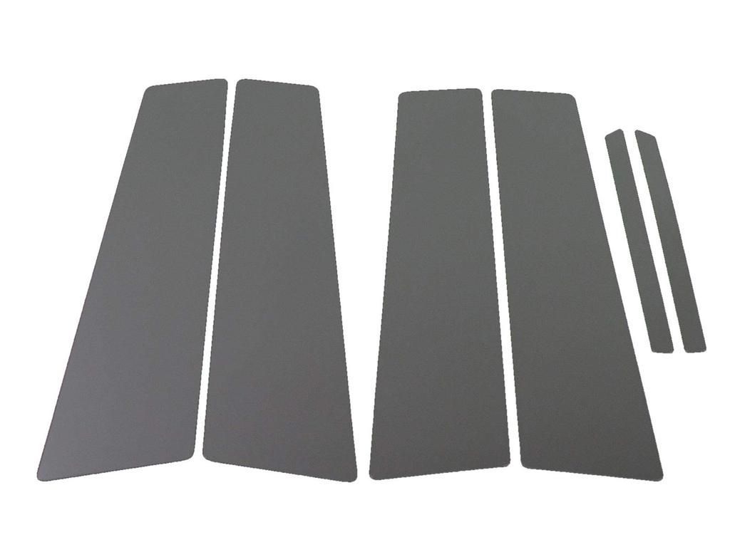 BRIGHTZ Mark X Серия 130 Ультра Зеркальные Черные Хромированные Накладки на Стойки для Козырьков 5027 (Набор из 6 предметов) (PIL-BLA-338)