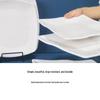 White Square Melamine Dinner Plate