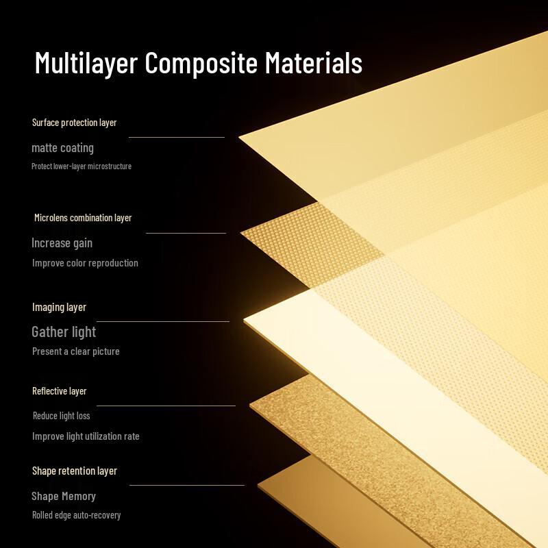 deli 84-inch 16:9 8K UHD Hanging Projector Screen