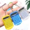 Mini Calculator Cute Cartoon with Keychain 8 Digits Display Portable Pocket Size Calculator for Children Students School Gifts