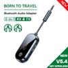 2 в 1 Bluetooth 5.4 передатчик приемник стерео 3.5 мм AUX самолет аудио беспроводной адаптер микрофон для ТВ ПК наушники автомобиль самолет