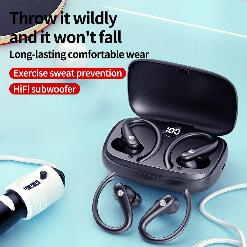 A520 Bluetooth-гарнитура TWS с заушным креплением: Беспроводные, Двухушные, Не вкладыши, Для спорта, Длительное время работы от аккумулятора.