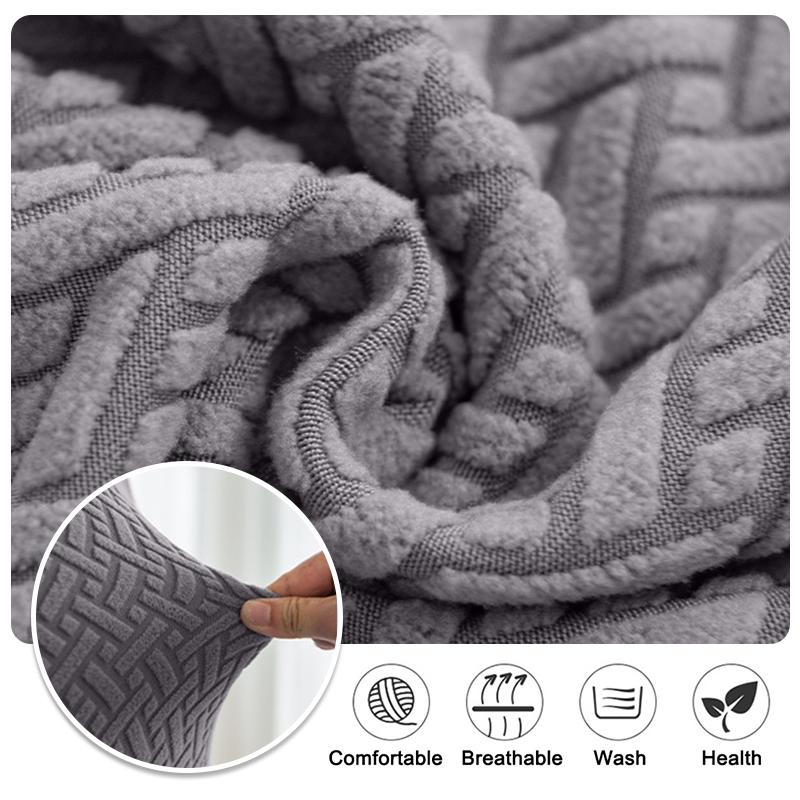 1PC Elastic Stretch Small Armchair Cover Checkered Jacquard Chair Slipcover All-inclusive Curved Chair Protector for Dining Home