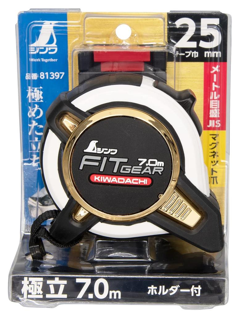 Shinwa Sokutei Convex Fit Gear Gokutachi с магнитным держателем JIS 81397 25–7,0 м