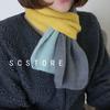 New Autumn and Winter Knitted Scarf INS Hot Sale Color Matching Wool Scarf Small Scarf