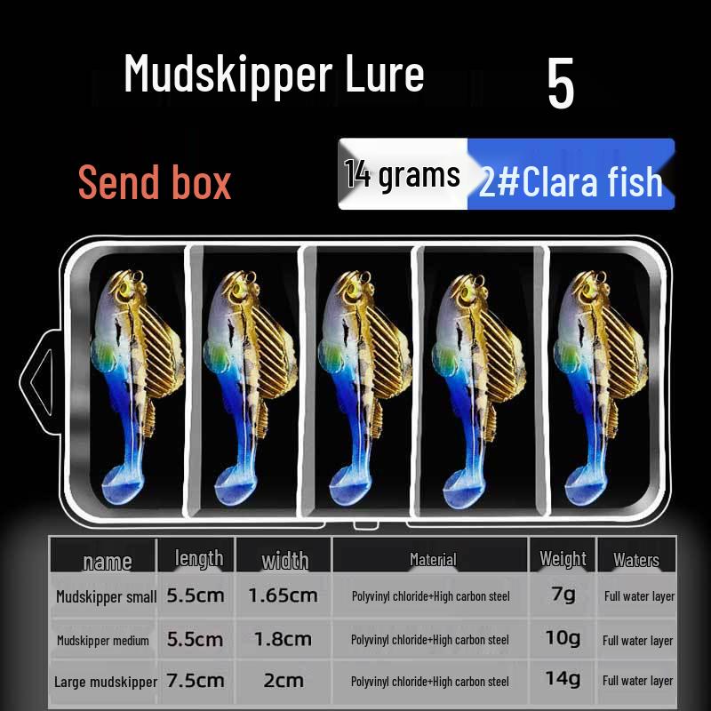 Мягкая приманка Mudskipper T-Tail с защитой от зацепов для ловли окуня, сома, черной рыбы и мандаринки