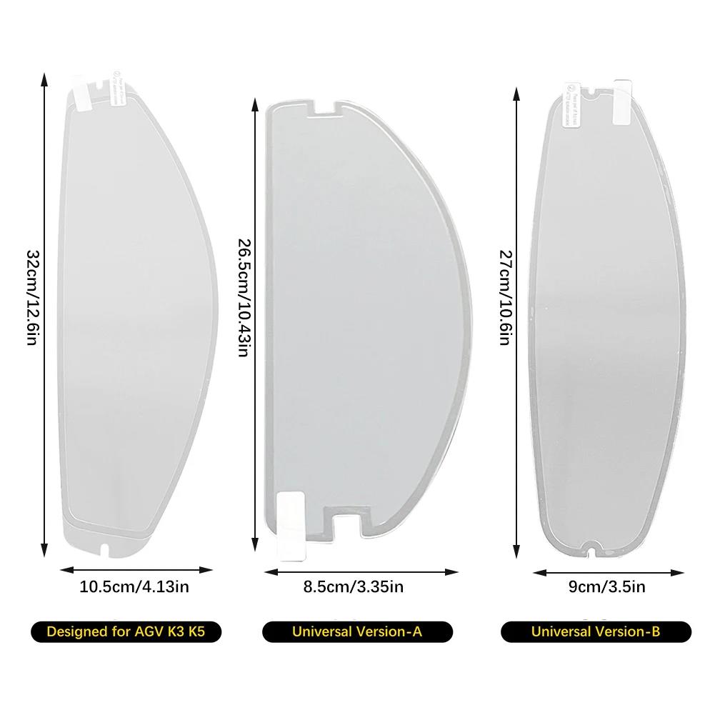 Universal Visor Film Anti Fog Motorcycle Helmet for AGV K5 K3SV Moto Helmet Accessories Antifog Lens FilmSpeed Sensors 6