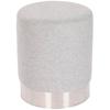 Repose-Pieds - HOME ESPRIT - Modèle S3053970 - Gris Argenté - 35 X 35 X 42 Cm - Contemporain