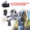Baitcasting Reel 11+1BB 6.3:1 Left/Right Hand Fishing Reel Bass Fishing Good Drag Performance Reel