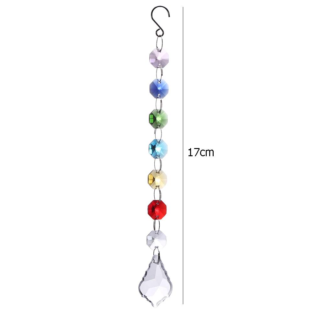 Красочное восьмиугольное дерево жизни из камня, хрустальная подвеска, сделай сам, хрустальное украшение, уличный свет и ловец солнца, поделки