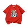 Kids Cotton T Shirt Crowned Princess Girl Hugging Unicorn Print Crew Neck Short Sleeve Tee Casual Boys Girls Summer Tops