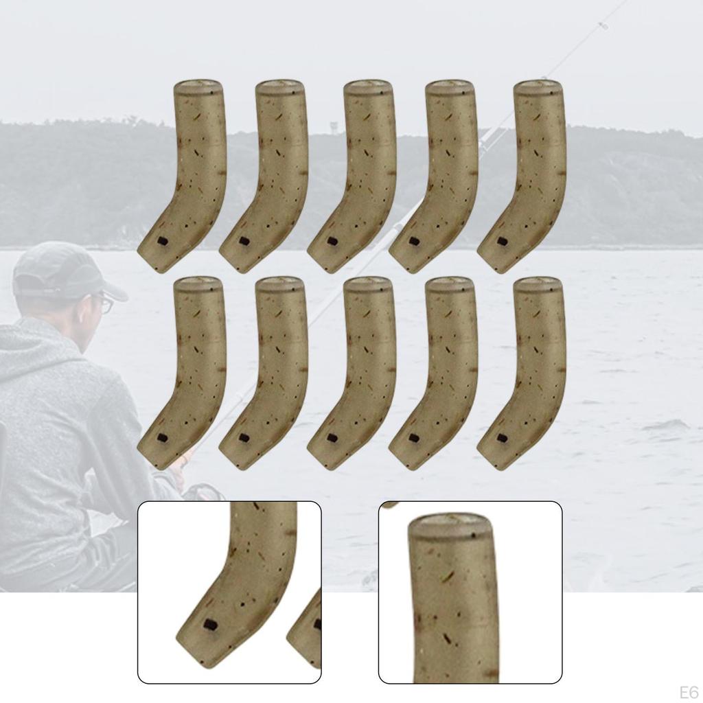10 Carp Fishing Hook Kickers Rubber Sleeves Terminal Tackle Short Line Aligner Anti-Sleeve