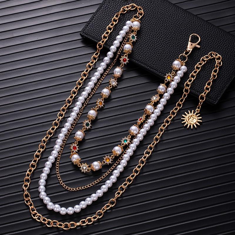 Exquisite Luxury Star Pendant Keychains for Men Rock Goth Pants Waist Belts Wallet Bag Chain Jeans Pants Male Jewerly Grunge