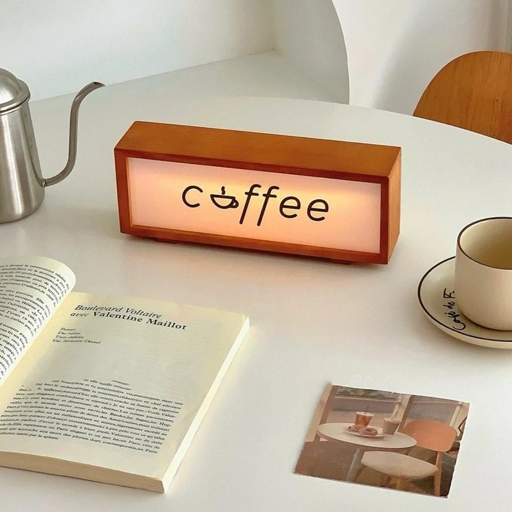 Wooden Night Light LED Atmosphere Light New Mood Desktop Light Birthday Gift