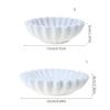 Durable Resin Decorative Bowl Living Room Modeling Coffee Table Bookshelf Decors Fruit Bowl Fluted Ruffle