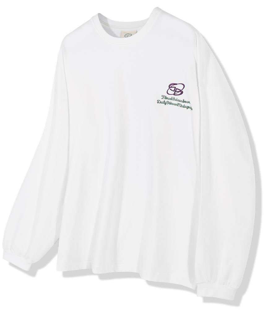 GUBIN Flower Pattern Logo Long Sleeve