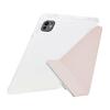 For iPad Pro 13 (2024) Case Y-Fold Stand Glitter Leather TPU Acrylic Clear Tablet Cover