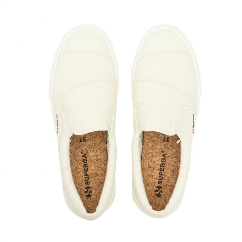 Superga 2347 Органические слипоны в стиле пэчворк бежевые S2128nwa8g