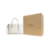 Coach Mollie Logo Star Print Leather Tote Bag Women tote Chalk White CW022-IMCAH