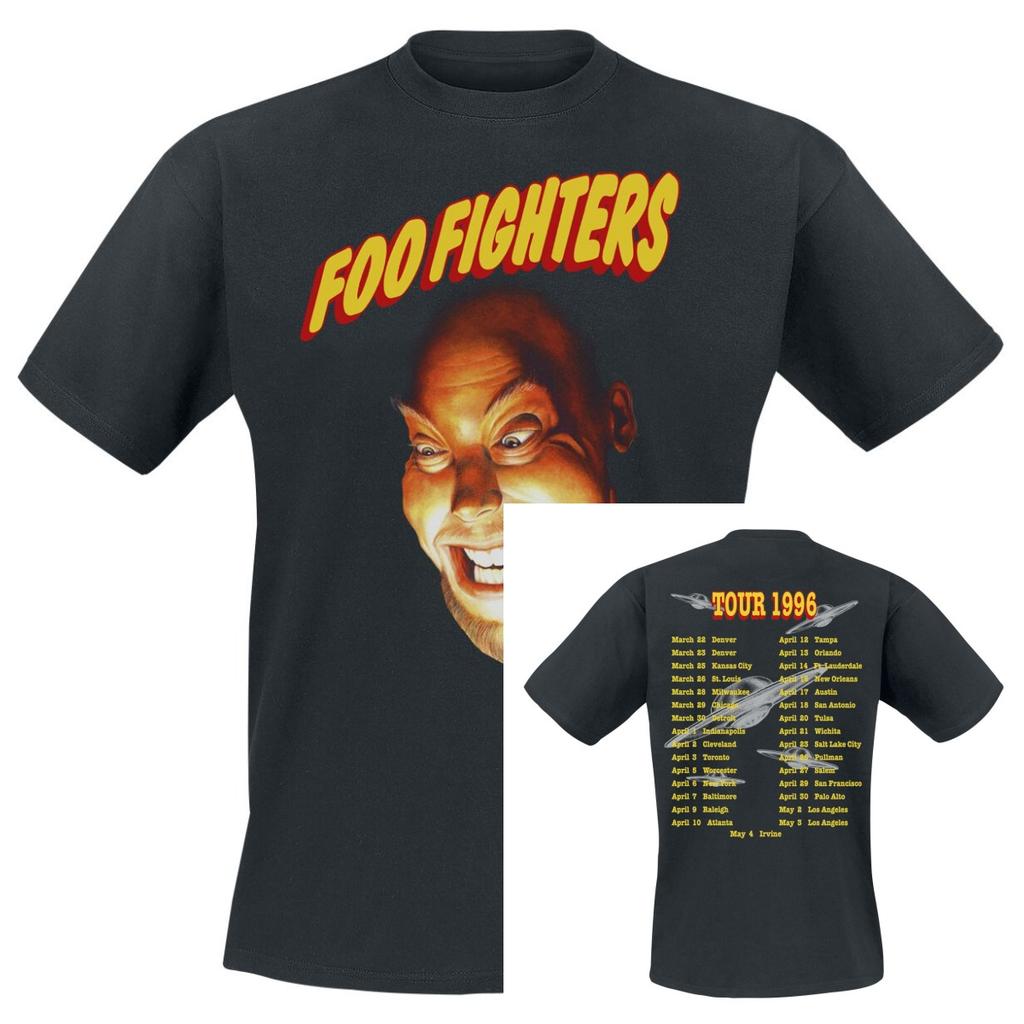 Y2k Foo Fighters Хлопковая футболка группы Унисекс Летняя с коротким рукавом Модный бренд Футболка Роскошная Повседневная Винтаж