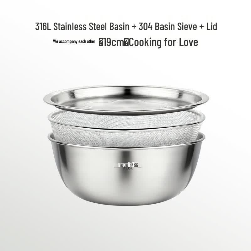 UO SO 316L Stainless Steel Multipurpose Colander