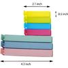 30 PCS Plastic Chip Clips for Food Packages, Curved Design Sealing Bag Clips for Food, Kitchen and Home(4.3in x10, 2.1in x20)