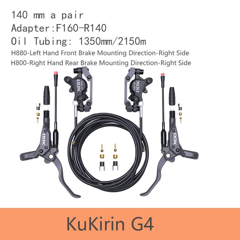 XOD H800/H880 Гидравлический дисковый тормоз для электросамоката KUKirin G2 Master G2 Ultra G2 PRO 2025 Гидравлическое масло b