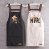 New Little Bear Apron Waterproof Apron Home Kitchen Cooking Work Clothes Anti Oil Cleaning Apron