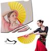 Solid Color Folding Fan Chinese Style Kung Fu Dance Performance Handheld Fan Portable Summer Cooling Fan Decoration Party Accessories