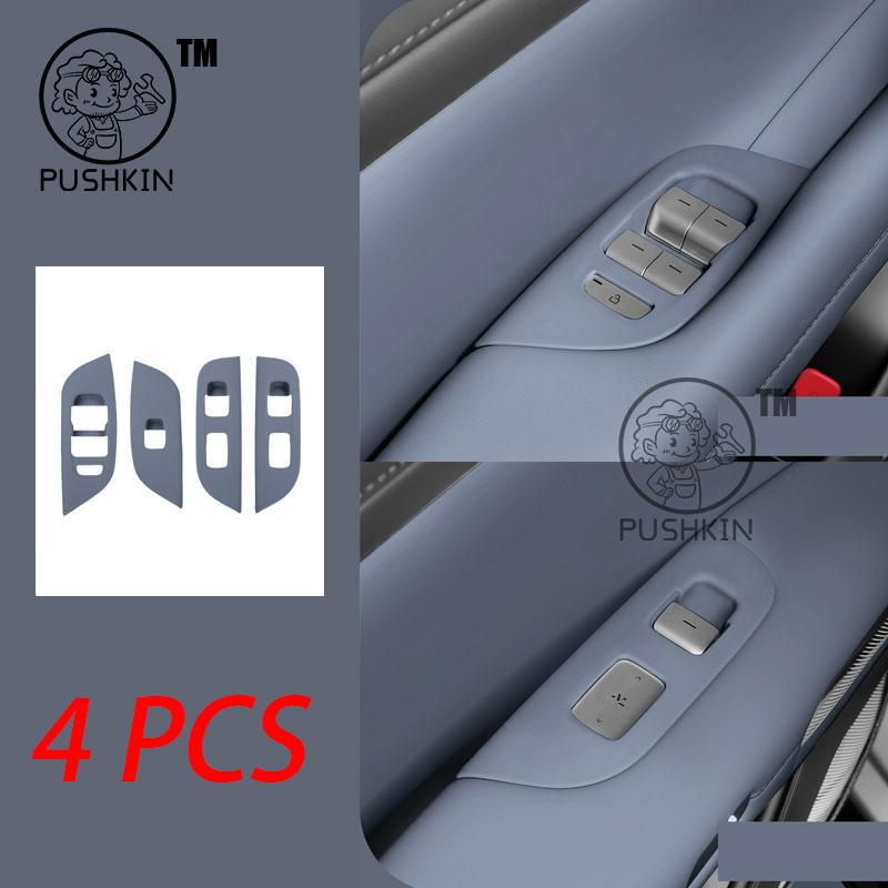 For Xiaomi YU7 2025 Window Control Panel Silicone Pad Window Glass Lift Button Silicone Protector Car Interior Accessories