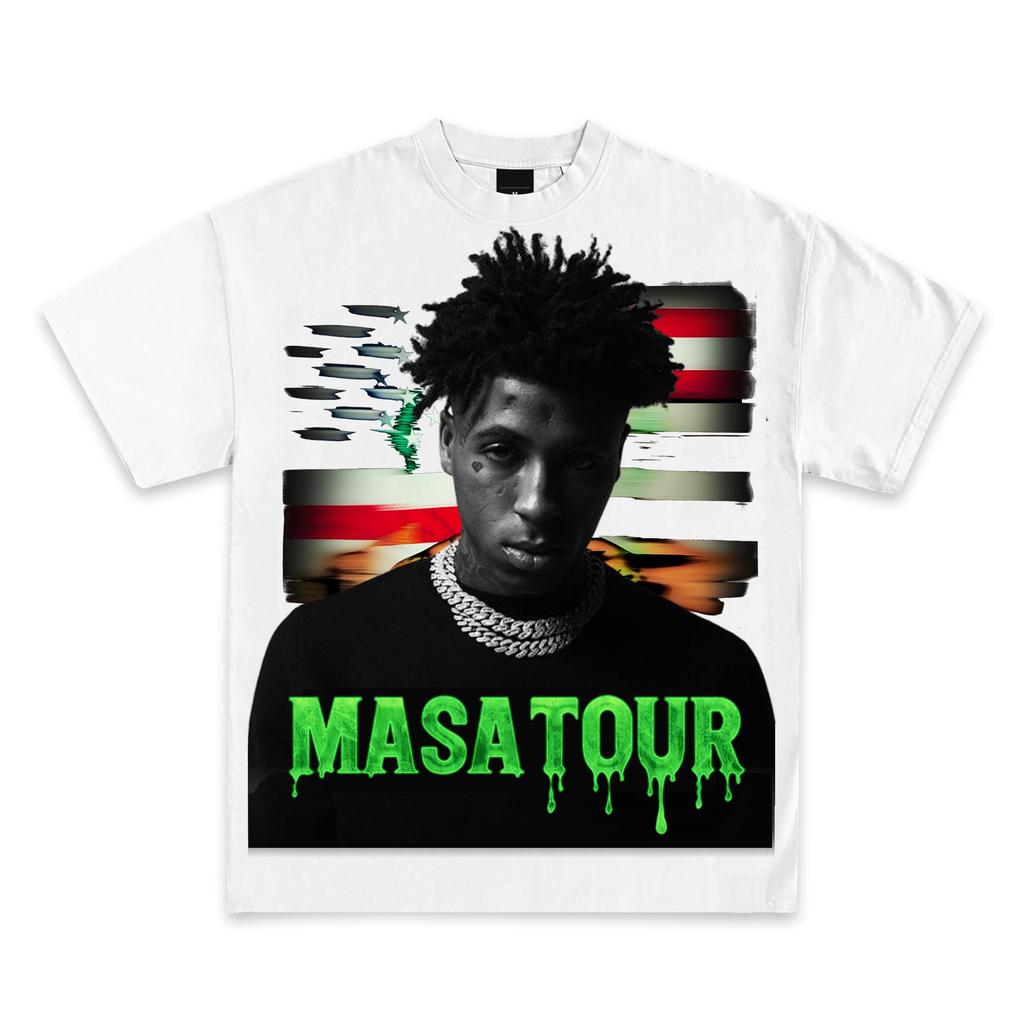 Youngboy Сделай Америку Снова Слизь MASA Мерч | Премиальное Качество Тяжеловесные Футболки Мужская Летняя Уличная Одежда Харадзюку Мужская Одежда