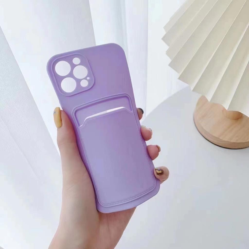 Card Bag Phone Case For Iphone 11 12 13 Pro Max Xr X Xs Max 7 8plus Se 2020 12 12 Pro Soft Silicone Wallet Card Holder Cover