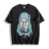 Футболка Hatsune Miku Playful Wink - Очаровательный аниме-флер, унисекс-футболка
