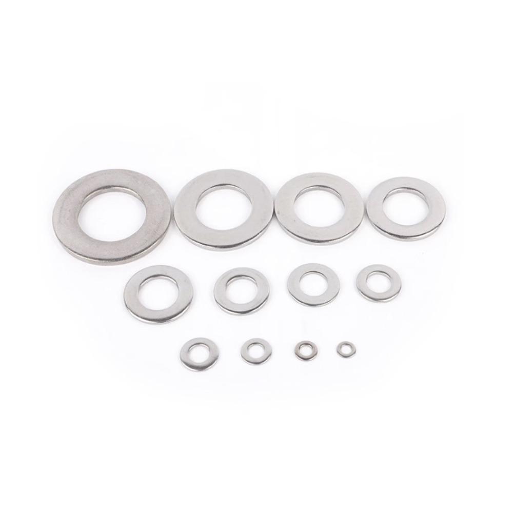 180pcs with Storage Box Washer Flat Stainless Steel Metric Washers Set Durable Sump Plugs
