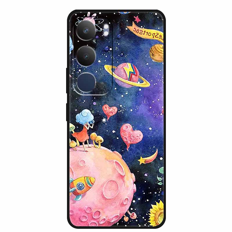 Чехол для Vivo Y19s 4G Y 19s 6.68" Мягкий силиконовый ТПУ чехол для телефона для Vivo Y19s Pro 4G Мультяшное животное Ударопрочный чехол Y19 s Pro 4G