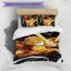 3pcs Agatsuma Zenitsu (3) Design Cover Set - HD Printed Bedding with 1 Cover and 2 Pillowcases - Perfect for Home and Dorm Decor