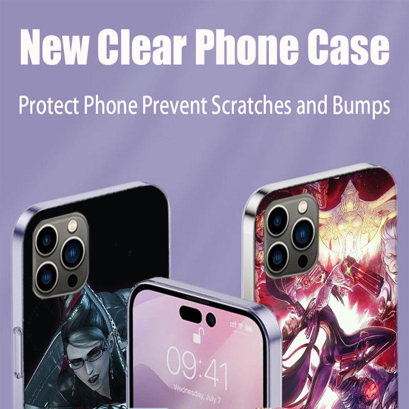 Чехол Bayonetta для iPhone 17 Air 15 Pro 14 Plus 16 Pro Max 12 13 Mini 11 16E X XS. Милый чехол в стиле фунда.