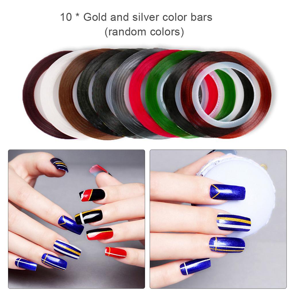 Набор инструментов для дизайна ногтей, ручка для рисования ногтей, кисть для ногтей, двусторонние ручки для рисования, блестящие стразы