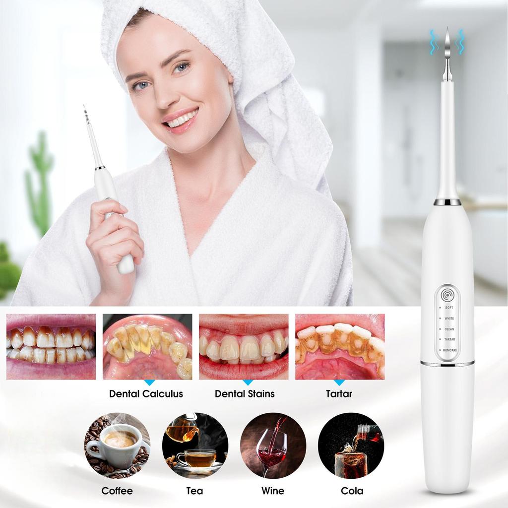 Ультразвуковой очиститель зубов Электрическая зубная щетка Устранитель зубного камня Скребок Очиститель Зубной скалер Устранитель зубного камня
